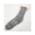 Knitted Slipper Socks Thermal Knitted Slipper Socks With Grippers Supplier